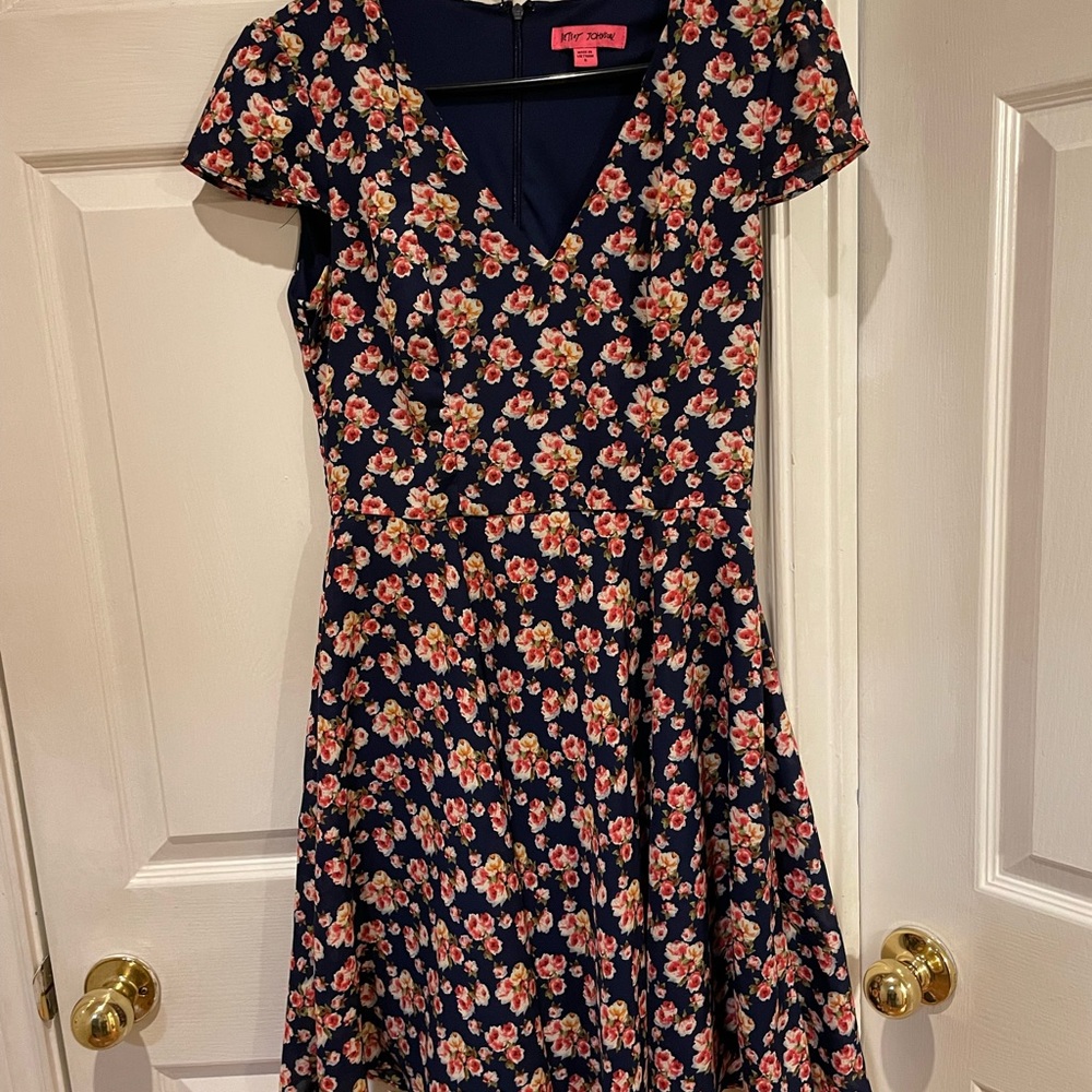 Betsey Johnson Navy Floral Dress